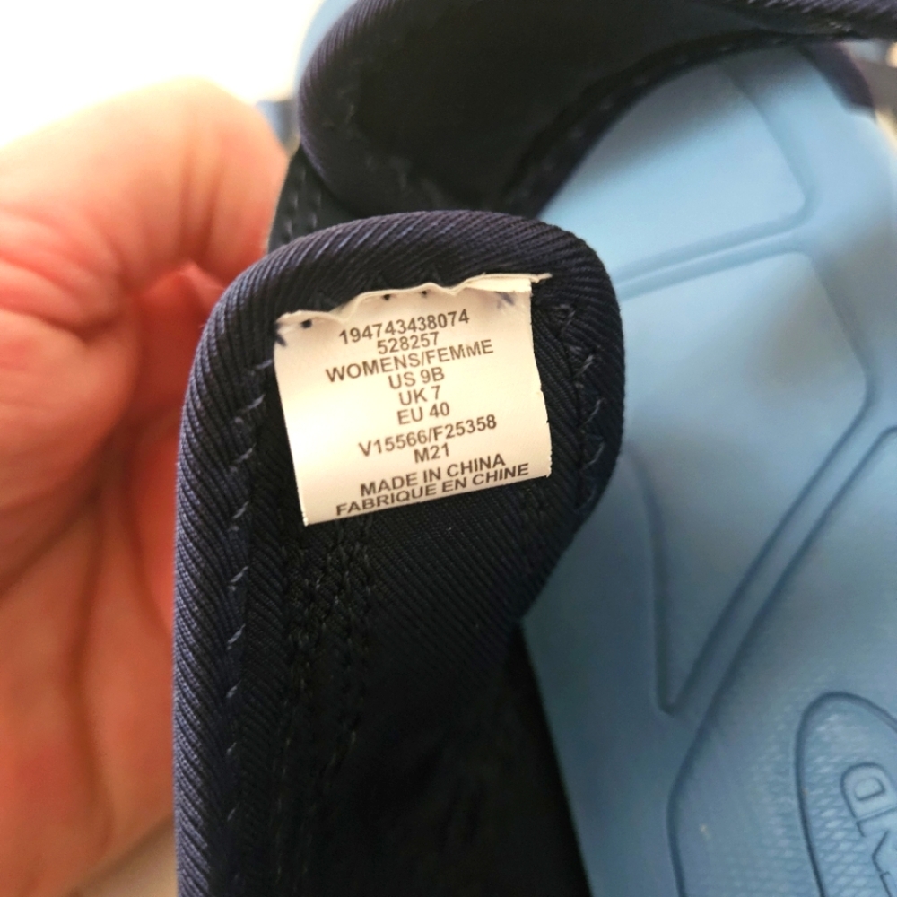 Lands End Womens All Weather Sandal Trail Hiking Comfort Shoes Deep Sea Navy US9 - Picture 8 of 9